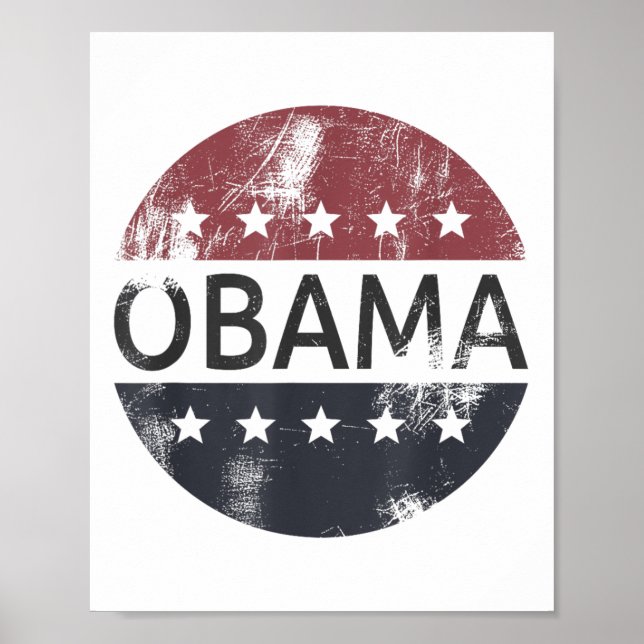 Retro Obama Vintage Wahl Präsident Barack Obama Poster (Vorne)