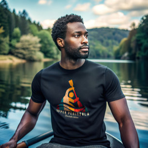 Retro Oberhalbinsel Kajak T-Shirt