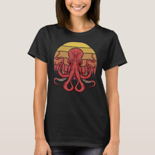 Retro Octopus Kraken Tentacles Meeresbiologie T-Shirt