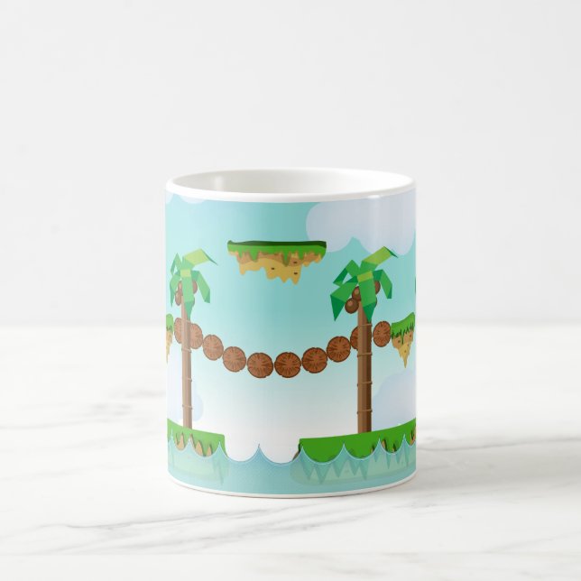 Retro- oder klassisches Plattformspiel Kaffeetasse (Mittel)