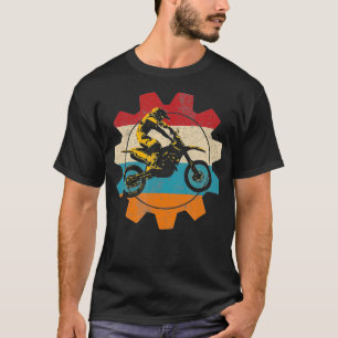 Retro Off Road Motorrad Motocross Enduro T-Shirt