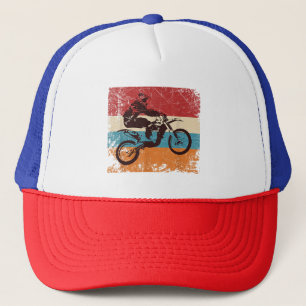 Retro Off Road Motorrad Motocross Enduro Truckerkappe