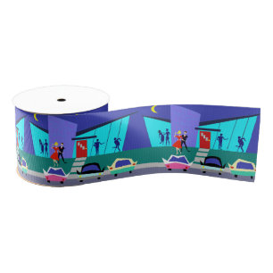 Retro offenes Haus-Party-Band Ripsband