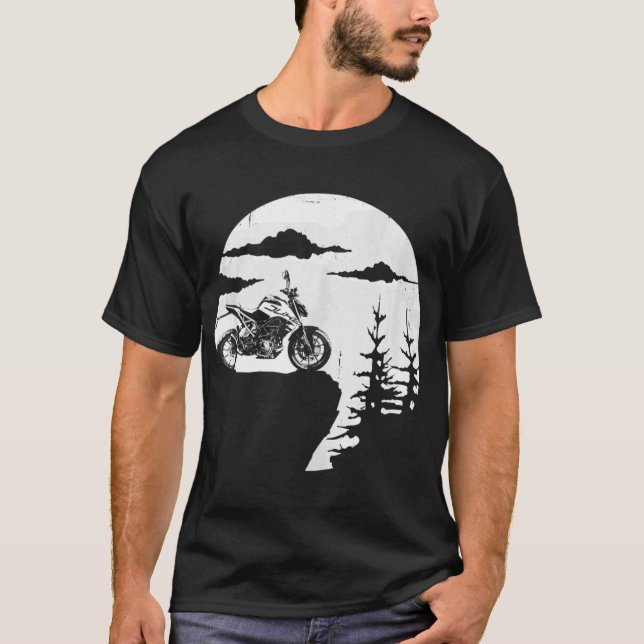 Retro Offroad KTM Motorrad Cool Adventure Biker T-Shirt (Vorderseite)