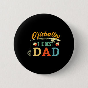 Retro Ofishally Der beste Dad-Angler Vater Fischer Button
