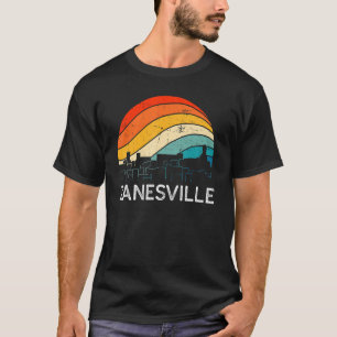 Retro Ohio Zanesville Skyline Vintag Urban Skyscar T-Shirt