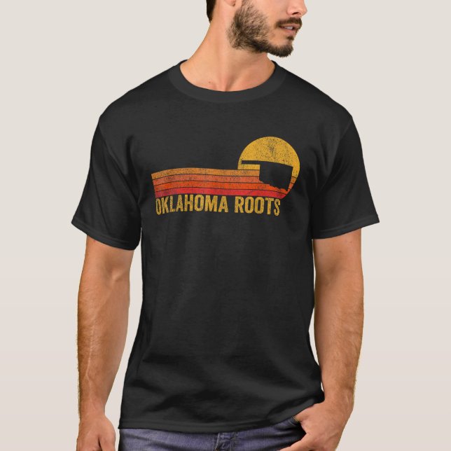Retro Oklahoma Funny Oklahoma Home Oklahoma Roots  T-Shirt (Vorderseite)