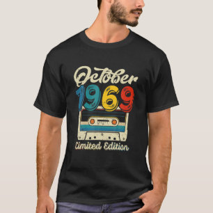 Retro Oktober 1969 Cassette Tape 52Nd Birthday Dec T-Shirt