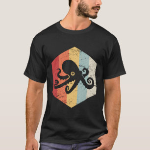 Retro-Oktopus-Meereskreatur-Salzwasseraquarium-Okt T-Shirt
