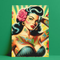 Retro Old School Tattoo Pinup
