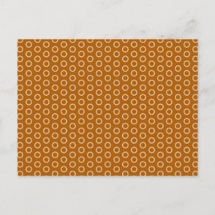Retro-Oldi-Tupfen-Kreise-Punkte-70-Vintage-Muster Postkarte