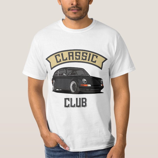 Retro Oldschool Tuning & Gaming Oldtimer Enthusias T-Shirt (Vorderseite)