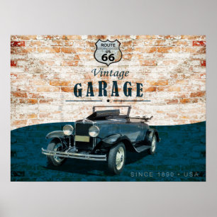 Retro Oldtimer Poster