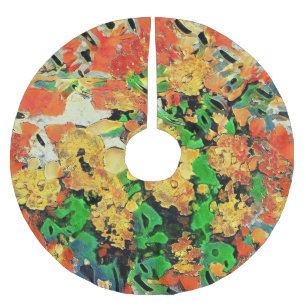 Retro-Ölgemälde: Van Gogh Monet Polyester Weihnachtsbaumdecke