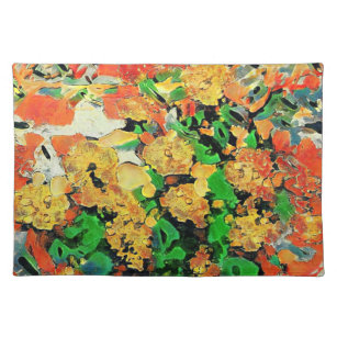 Retro-Ölgemälde: Van Gogh Monet Stofftischset