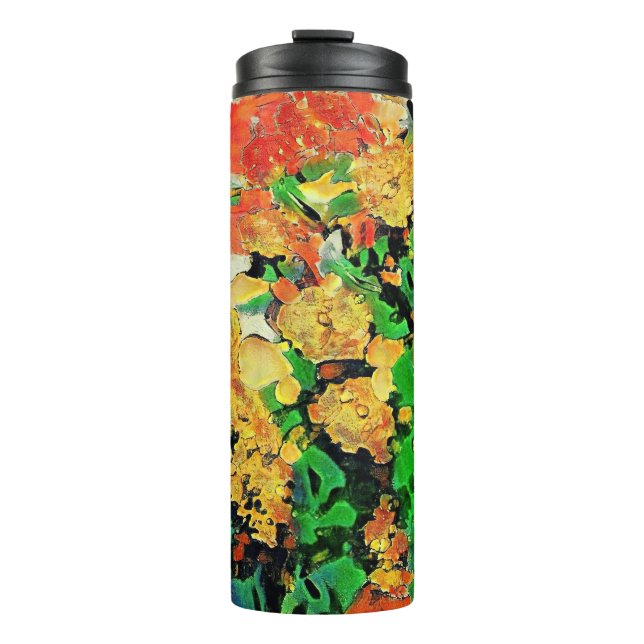 Retro-Ölgemälde: Van Gogh Monet Thermosbecher (Vorderseite)