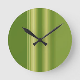 Retro Olive Green Wall Clock Runde Wanduhr
