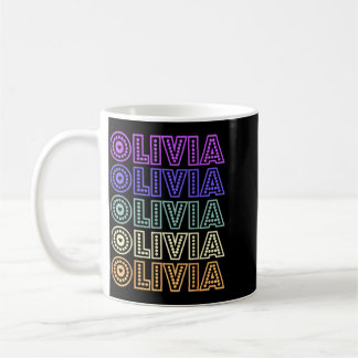 Retro Olivia Personalisierter Name Liebe Olivia Gr Kaffeetasse