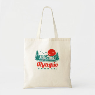 Retro Olympic Nationalpark Bäume Tragetasche