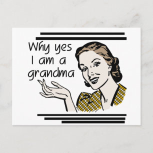 Retro Oma T - Shirt und Geschenke Postkarte