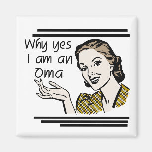 Retro Oma T-Shirts und Geschenke Magnet