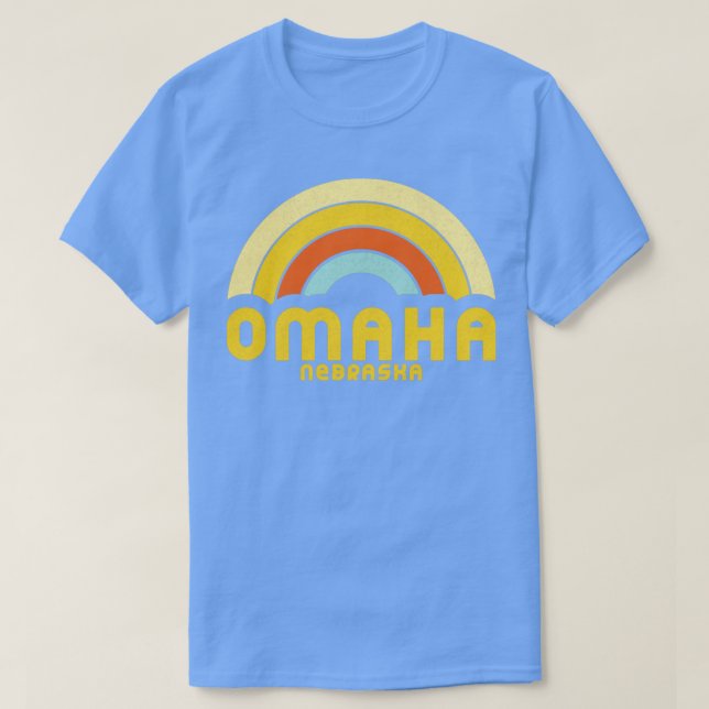 Retro Omaha Nebraska T-Shirt (Design vorne)