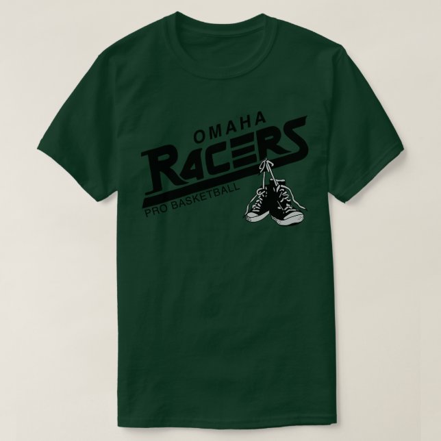 Retro Omaha Racers Basketball 1990 T-Shirt (Design vorne)
