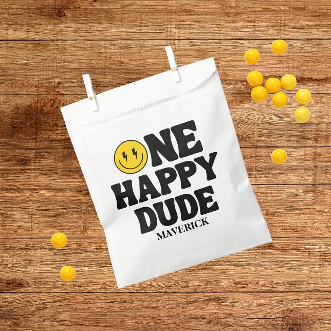 Retro One Glücklicher Typ Lächeln Gesicht Junge 1. Geschenktütchen (Von Creator hochgeladen)