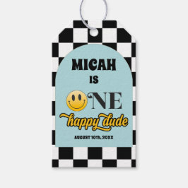 Retro One Happy Typ Geburtstag Vielen Dank Tag Geschenkanhänger