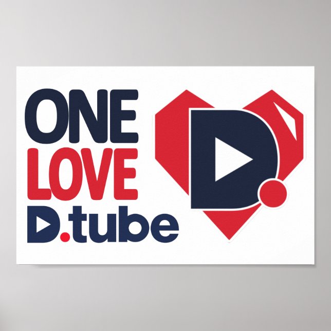 Retro ONE LIEBE D.Tube Color Poster (Vorne)