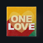Retro One Liebe Poster Art farbenfroh Button<br><div class="desc">Retro Eine Liebe Poster Art farbenfrohe Taste.</div>