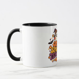 Retro One Spooky Teacher Groovy Halloween-Tasse Tasse