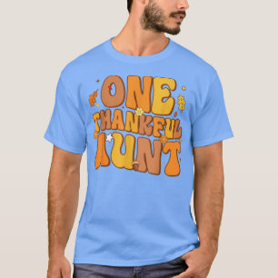 Retro One Thankful Tante Herbst glücklich Thanksgi T-Shirt