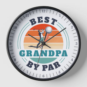 Retro Opa Geburtstag Retro Golf Großvater Uhr