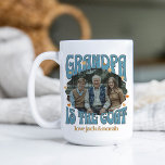 Retro Opa ist die Tasse für das Ziegenfleisch als<br><div class="desc">Retro Ziege Tasse für Opa mit individuellem Foto. Ihr Foto wird in einer scharfen Randprägung dargestellt und mit "Großpa ist die Ziege" gerahmt, in Retrotypografie geschrieben und mit Liebe verziert. Personalisieren Sie Ihre persönlichen Daten mit den Namen des Enkelkindes oder Enkelkinder oder mit dem Text, den Sie möchten. Verwenden Sie...</div>