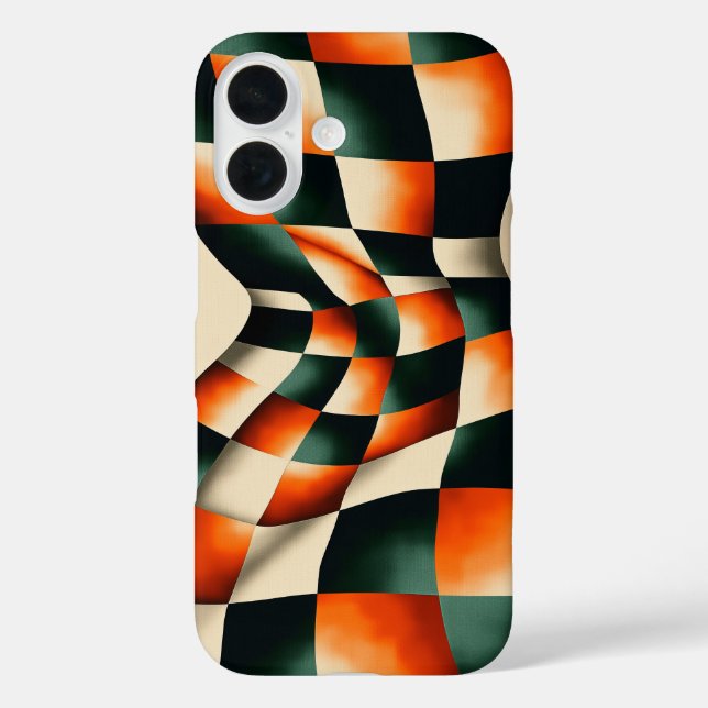Retro Optical Swirl Phone Case (Rückseite)