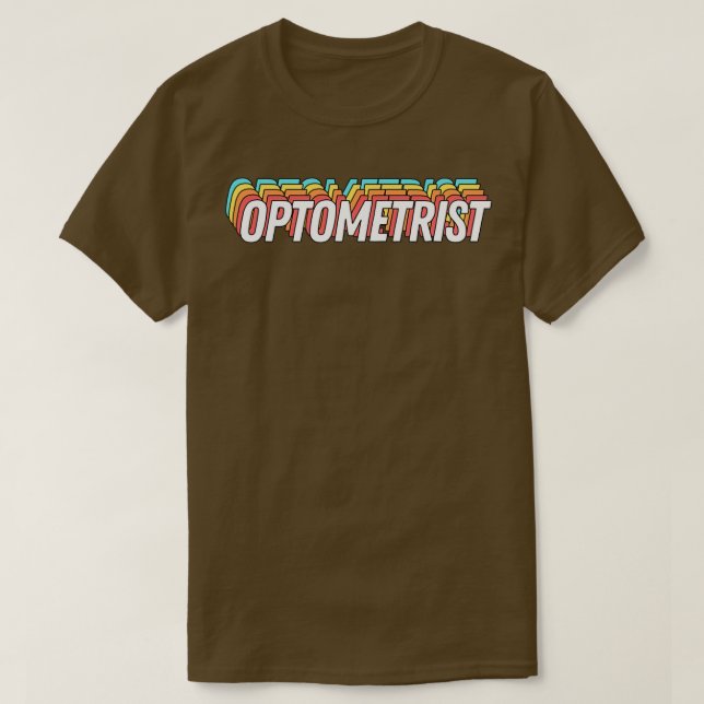 Retro-Optometriker Text 2 T-Shirt (Design vorne)