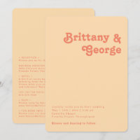 Retro Orange alle in einem abgerundeten Kanten Hoc