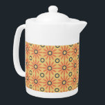 Retro Orange & Black Niedliches Abstraktes Blumenm<br><div class="desc">Verspielt und lustig sind die Worte,  die sich beim Betrachten dieses abstrakten,  süßen,  orangefarbenen und schwarzen Blumenmusters einfallen lassen. Oh,  so bezaubernd und super niedlich auch. Dieses klassisch inspirierte Blumenmuster übersetzt sich perfekt in Mode und Wohngestaltung. Das perfekte Geschenk für alle Liebhaber der 60er Jahre in Ihrem Leben.</div>