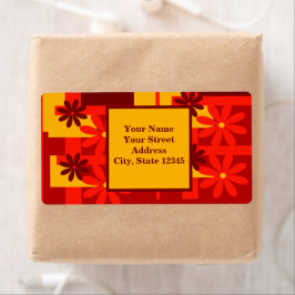 Retro orange der 1970er Jahre, personalisieren