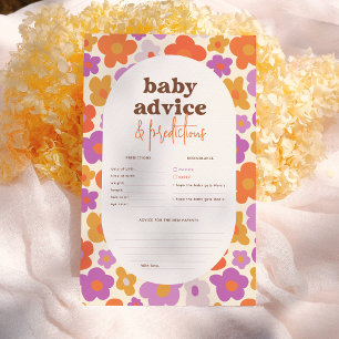 Retro Orange Gänseblümchen Baby Tipps & Vorhersage