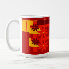 Retro orange in den 1970er Jahren Kaffeetasse