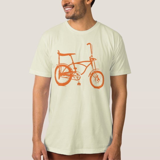 Retro Orange Krate Banana Sitzbike T-Shirt (Vorderseite)