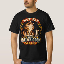 Retro Orange Maine Coon Größe Lustiger Katzenabzei