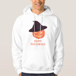 Retro Orange Pumpkin Happy Halloween Hoodie