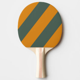 Retro Orange Rust Fett Streifen Tischtennis Schläger