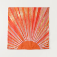 Retro Orange Sonnenuntergangs-Illustration