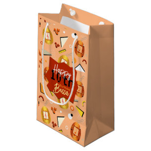 Retro Orange Tamagotchi Geburtstag Kleine Geschenktüte