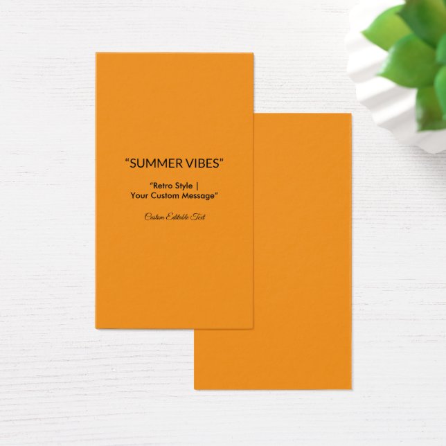 Retro Orange Textur – Sommer-Vibes Kunst (Schreibtisch)