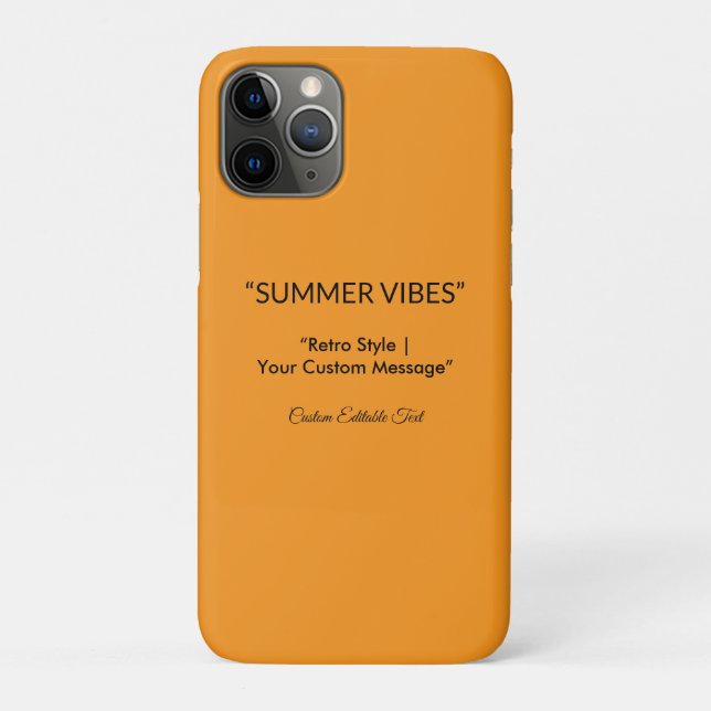 Retro Orange Textur – Sommer-Vibes Kunst Case-Mate iPhone Hülle (Rückseite)